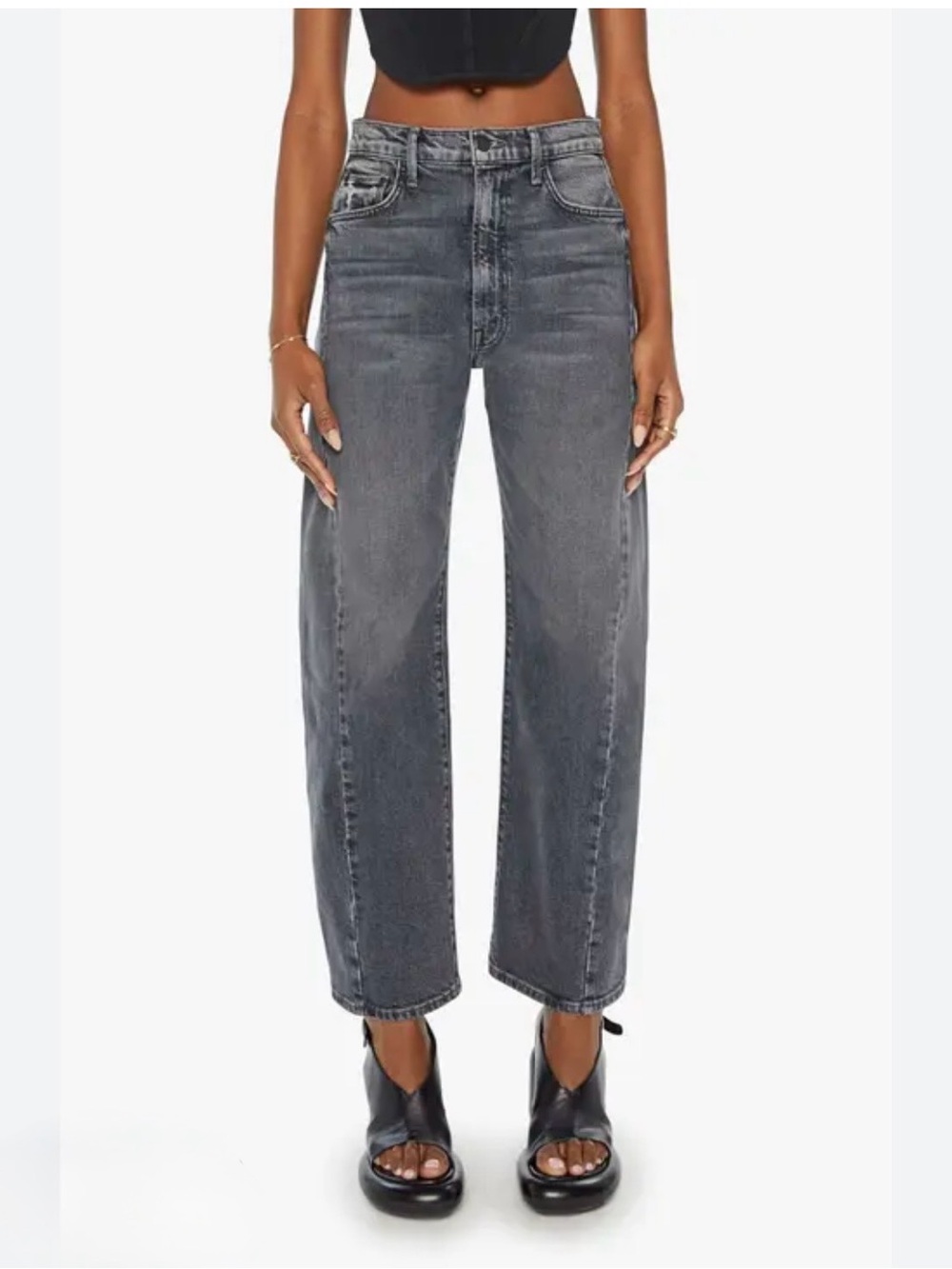 Mother Superior Denim Looker Ankle Fray Girl Crush - Size 30